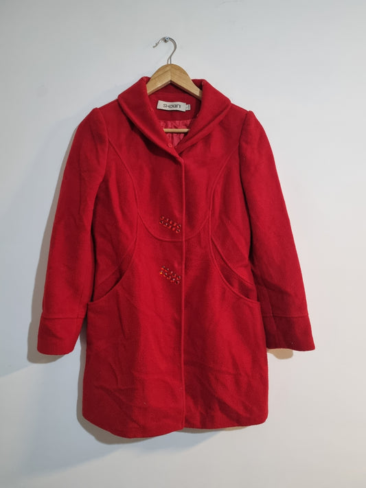 WOMEN'S MEDIUM RED COAT