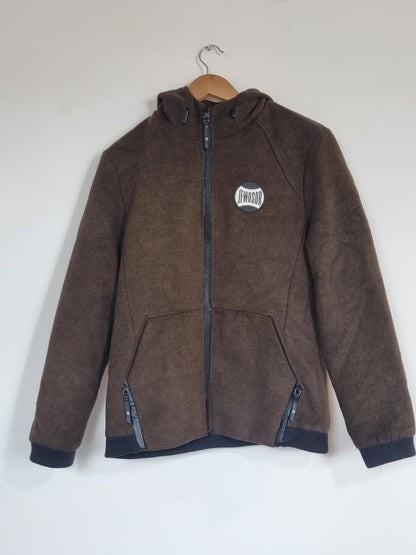 men's medium brown coat