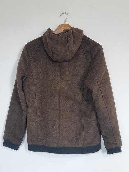 men's medium brown coat