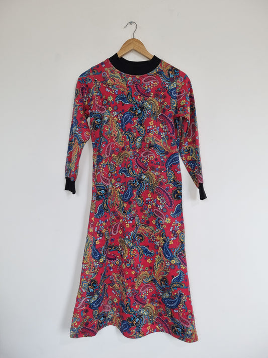 Women'a Medium Red Oreintal Style Dress