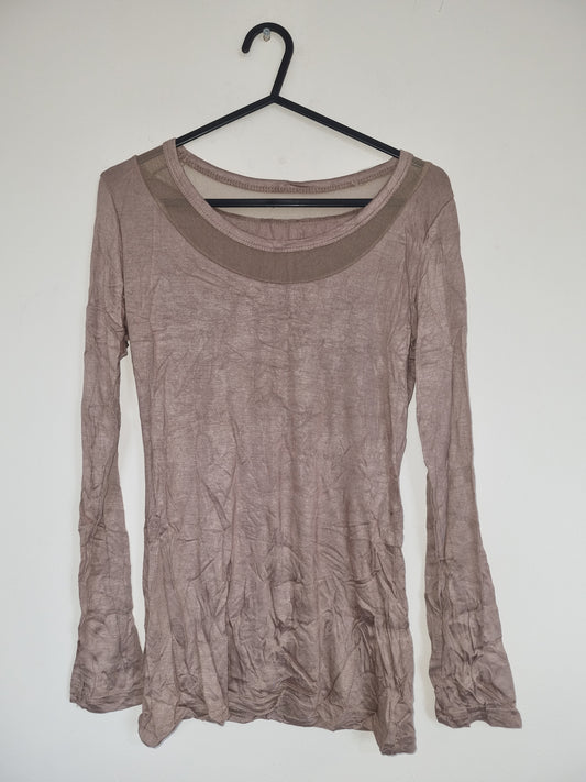 Women's Small Bronze Long Sleeved Top