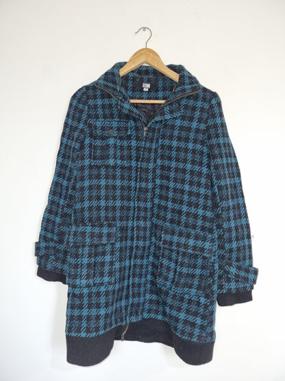 Women's Medium Black/Green Coat