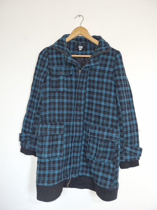 Women's Medium Black/Green Coat