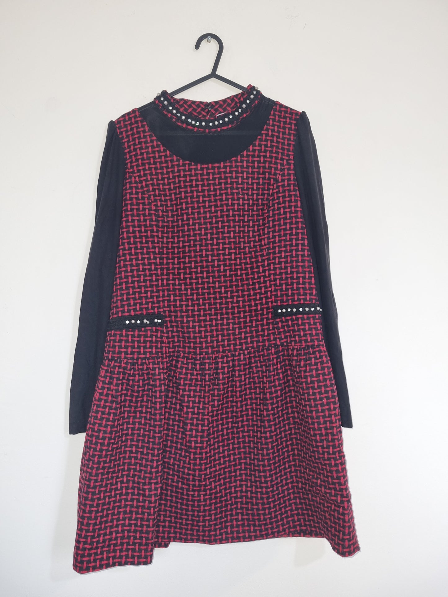 Women's Small/Medium Red/Black Dress