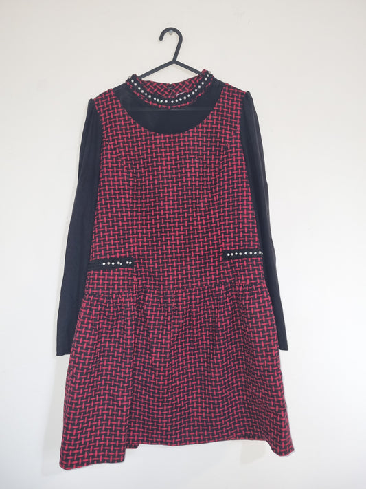 Women's Small/Medium Red/Black Dress