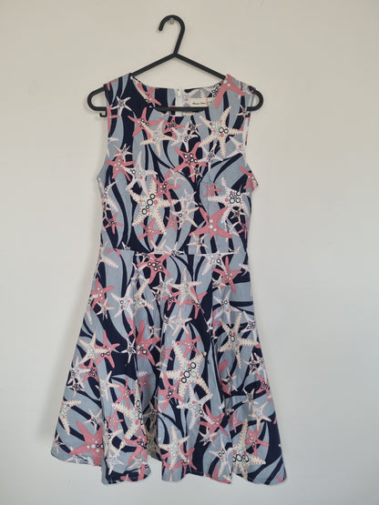 Teenager/XSmall Women Blue Star Fish Dress