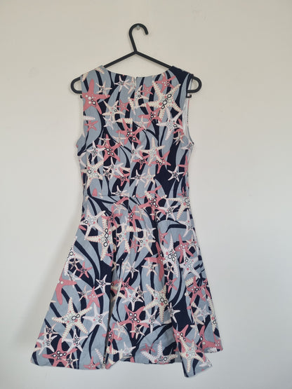 Teenager/XSmall Women Blue Star Fish Dress