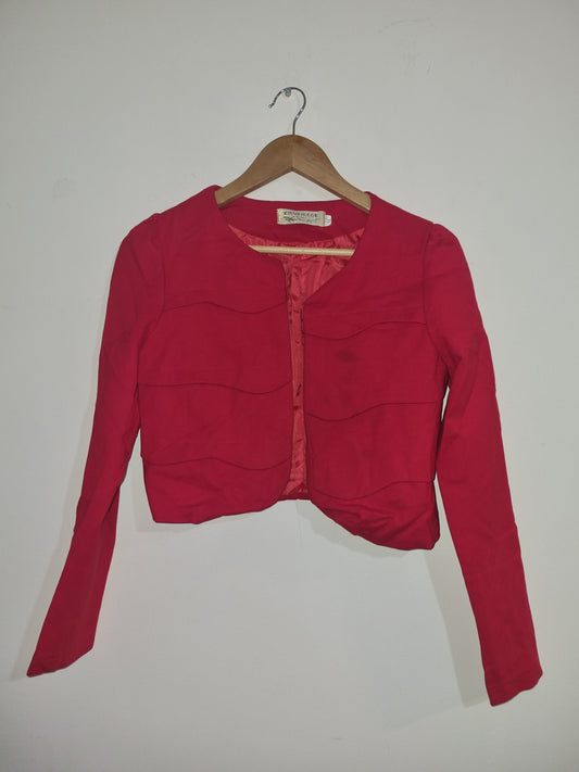 Women's Small/Medium Red Croppes Jacket