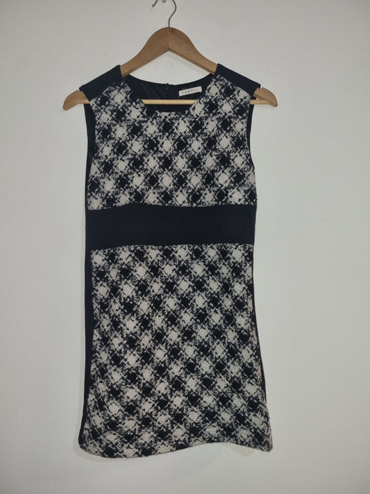 Women's Small Black/White Mini Dress