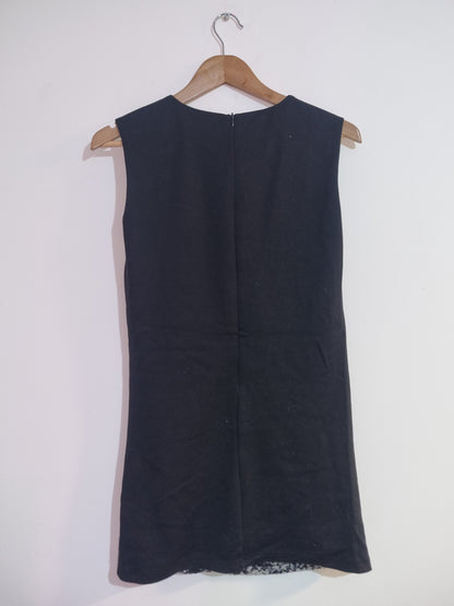 Women's Small Black/White Mini Dress