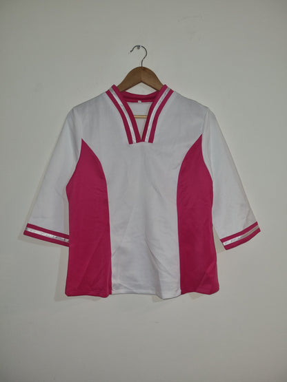 Women's Medium/Large White/Pink Tunic Too