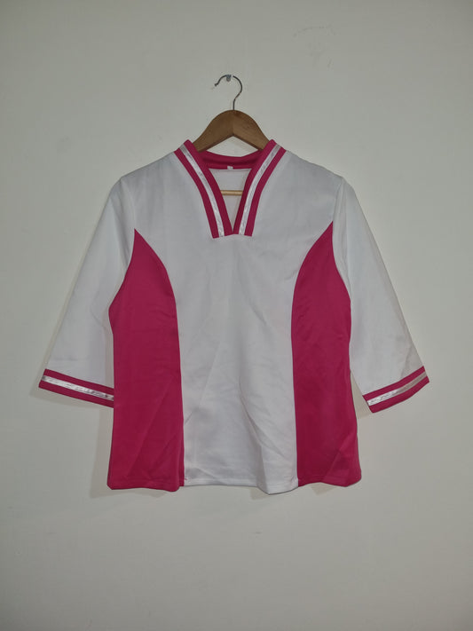 Women's Medium/Large White/Pink Tunic Too