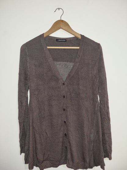 Women's Large/XLarge Brown Cardigan