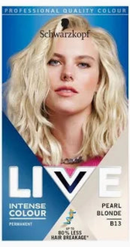 SCHWARZKOPF LIVE INTENSE COLOUR PEARL BLONDE PERMANENT HAIR DYE