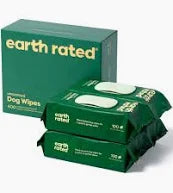 EARTH RATED - 400X UNSCENTED DOG WIPES