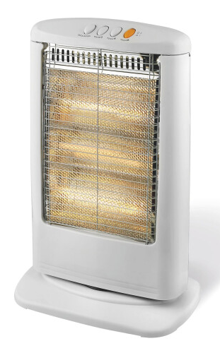 WARMLITE -  DARK GREY !!1.2KW 3 BAR HALOGEN HEATER