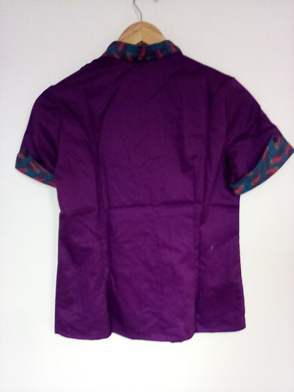 PURPLE SHORT SLEEVED SHIRT