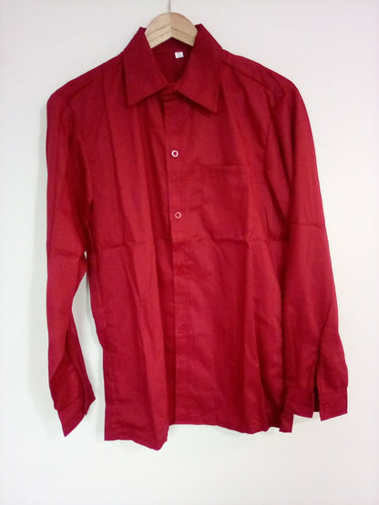 MENS PLAIN RED SHIRT