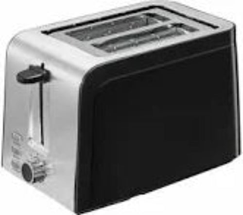LOGIK - 2 SLICE TOASTER IN BLACK/STAINLESS STEEL