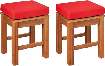 AMAZON AWARE CUSHIONED OUTDOOR PATIO SET OF 2 STOOLS