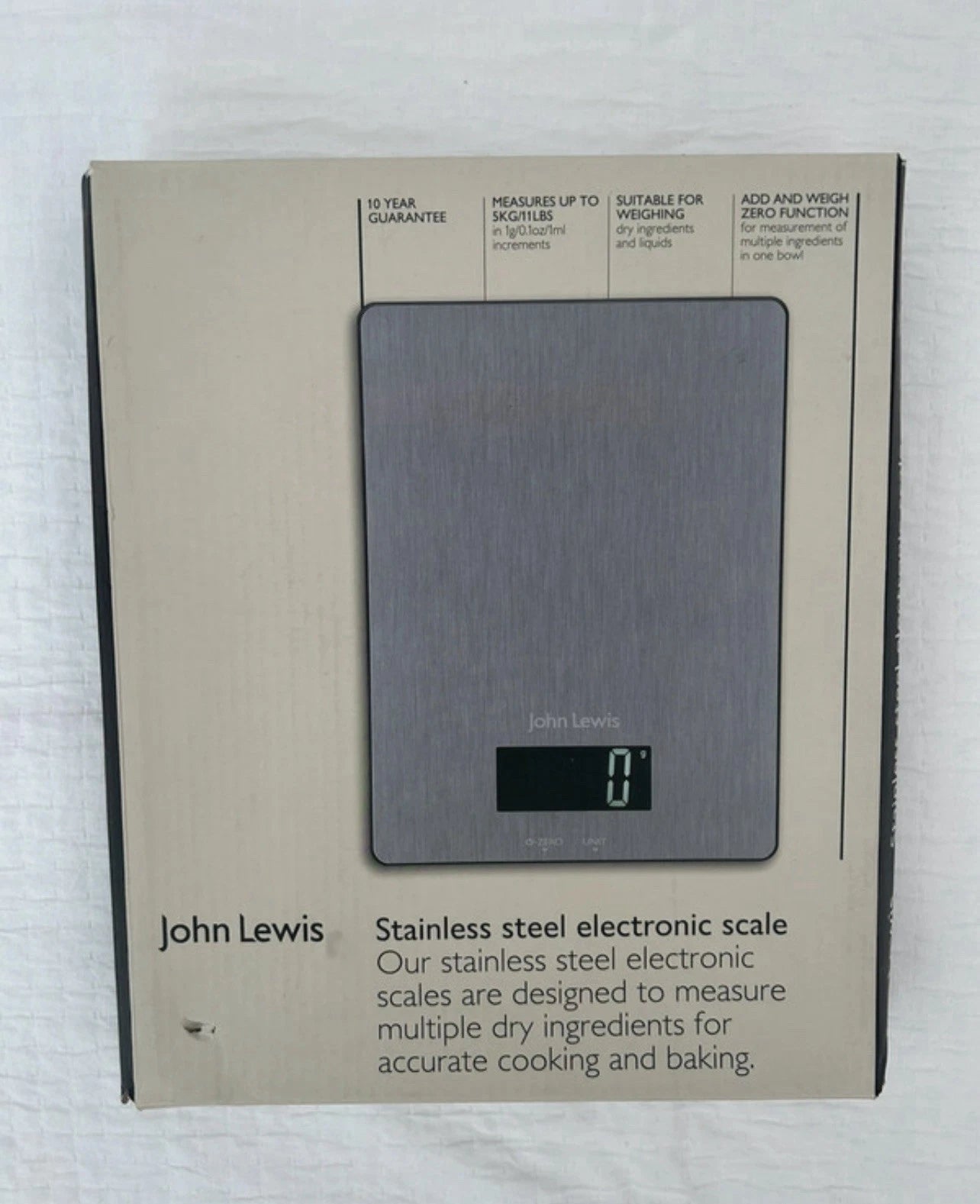 JOHN LEWIS - Stainless Steel Electronic Scales