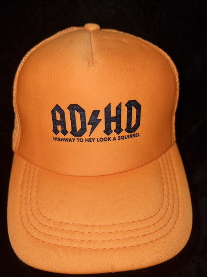 Adhd - highway to hey look a squirrel - childrens cap