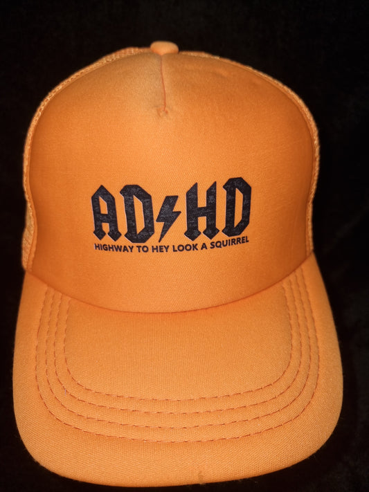 Adhd - highway to hey look a squirrel - childrens cap