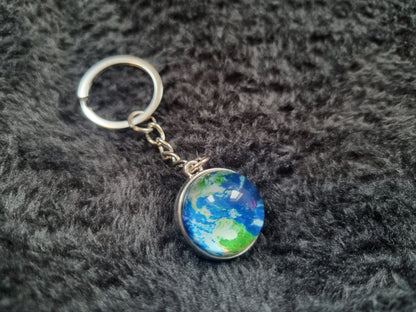 Keyring globe of the world