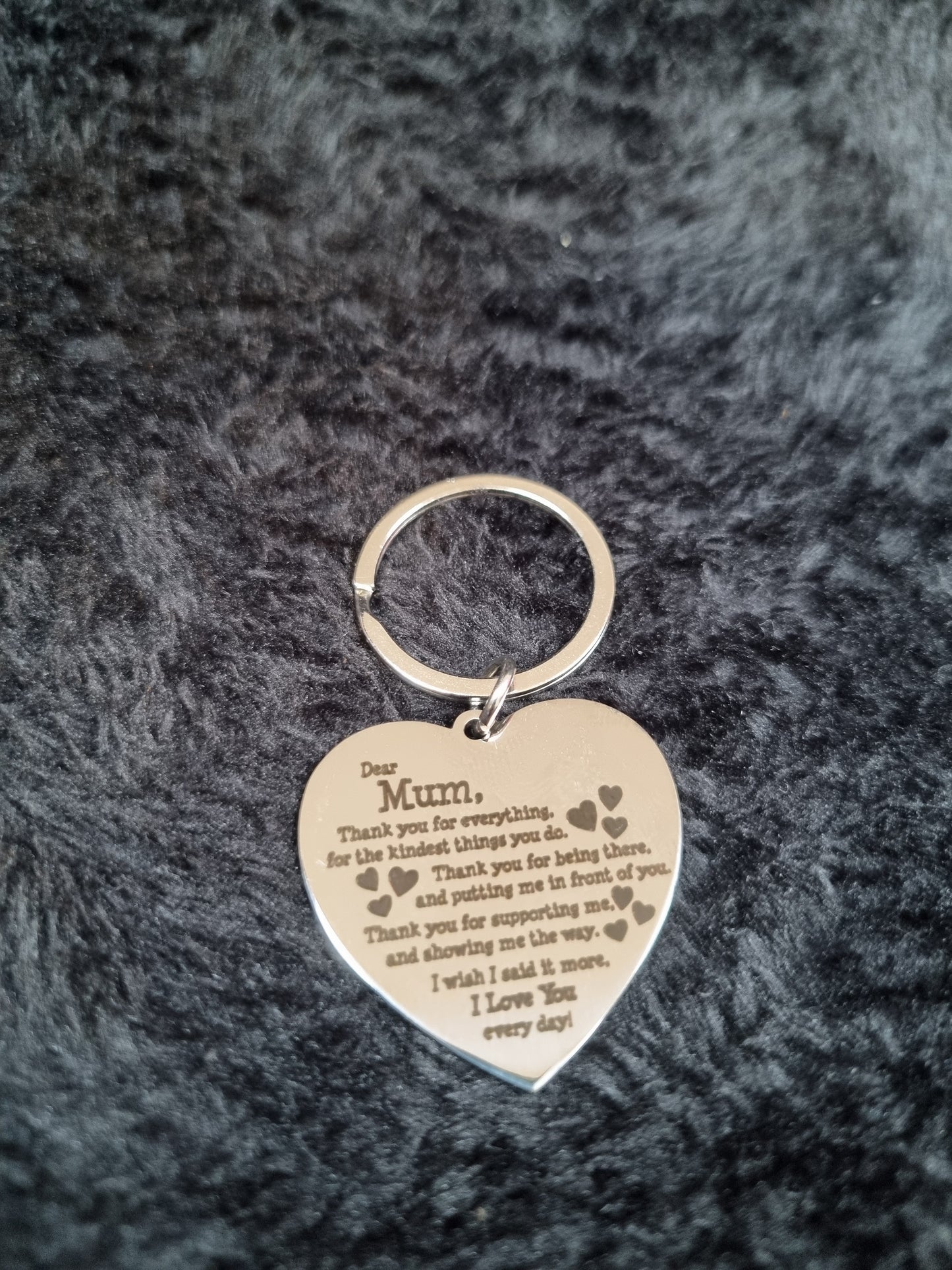 Dear mum thankyou..... keychain
