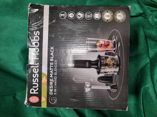 RUSSEL HOBBS - DESIRE MATTE BLACK 3 IN 1 BLENDER
