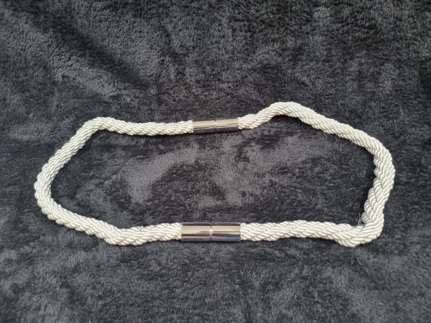 Magbetic silver curtain rope holders