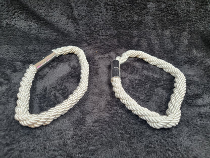 Magbetic silver curtain rope holders
