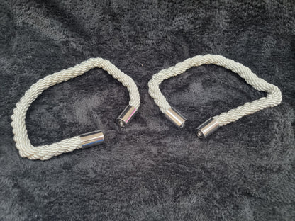 Magbetic silver curtain rope holders