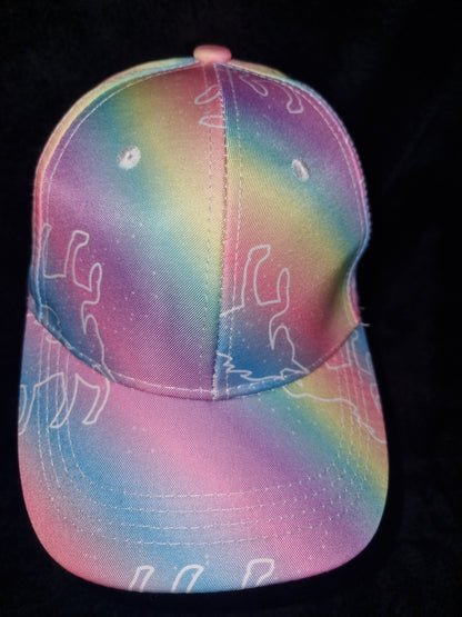 Children's colurful unicorn baseball cap