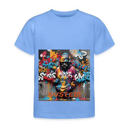 F#*K THE SYSTEM!! KID'S T-SHIRT (3 - 8 YRS ) - sky blue