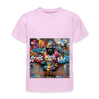 F#*K THE SYSTEM!! KID'S T-SHIRT (3 - 8 YRS ) - light pink
