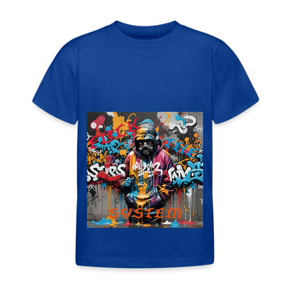 F#*K THE SYSTEM!! KID'S T-SHIRT (3 - 8 YRS ) - royal blue